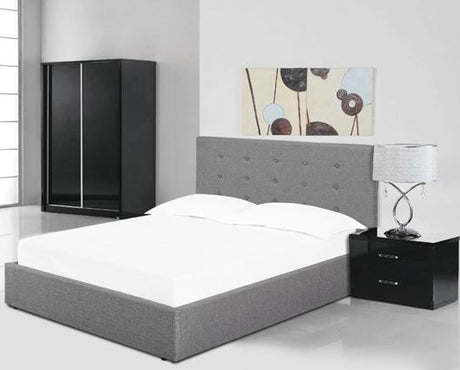 Lucca King size Bed - Grey