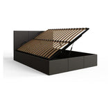 Serena Side Lift Ottoman King Bed - Grey
