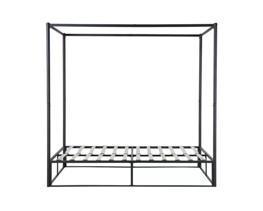Farringdon Metal 4 Poster Small Double Bed - Black