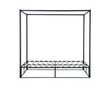 Farringdon Metal 4 Poster Small Double Bed - Black