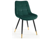 SET OF 2 HADID DINING CHAIRS - GREEN