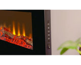 Sureflame WM-9331 Electric Wall Mounted Fire with Remote in Black, 42 Inch