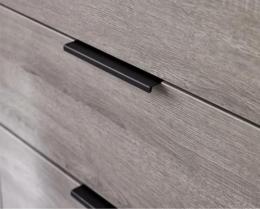 Bali 6 Drawer Wide Chest Grey Oak