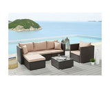 Hanoi Brown Sofa Set w/ Brown Cushions