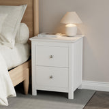 Nairn White 2 drawer bedside cabinet