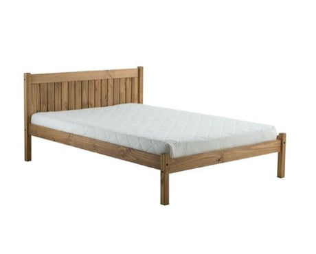 Rio Small Double Bed - Waxed Pine