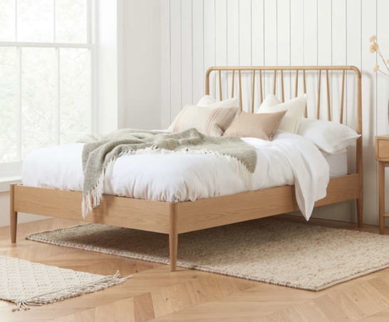 Jesper King Bed - Oak