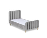 Gatsby Velvet Toddler Bed - Grey