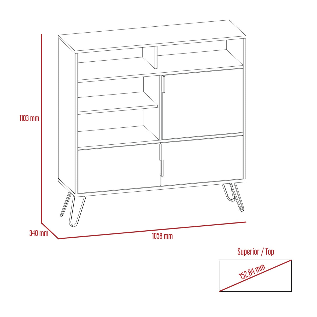 Nevada High Sideboard