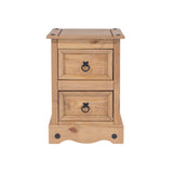 Corona Premium 2 Drawer Petite Bedside Cabinet