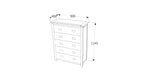 Boston 5 Drawer Chest