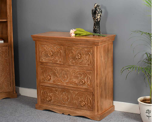 Artwork Mango Wood Chest Of Drawers