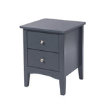 Como 2 Petite Drawer Bedside Cabinet-Midnight Blue