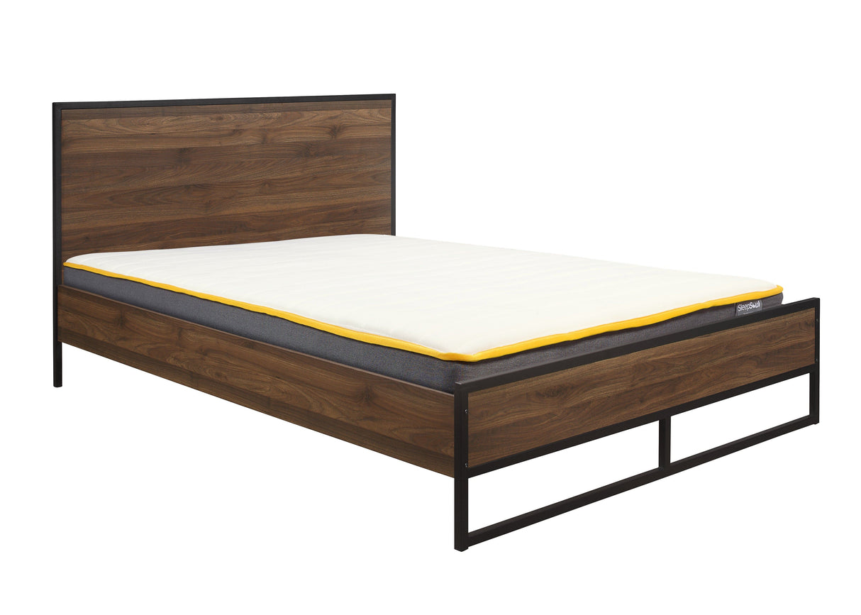 Houston Small Double Bed - Walnut