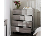 Bali 4 Drawer Chest Grey Oak