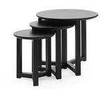 Nidri Nest of 3 Tables Black