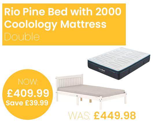 Rio Bed with SleepSoul Coolology 2000 Mattress - Double