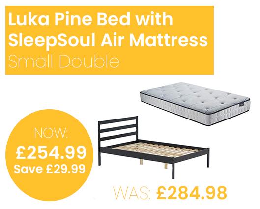 Luka Bed with SleepSoul Air Mattress - Small Double