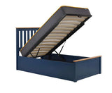 Phoenix Single Ottoman Bed - Navy