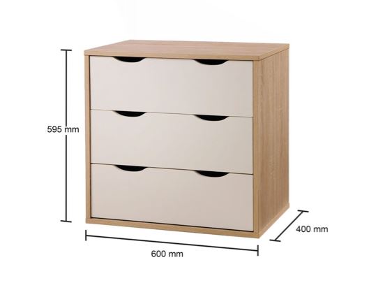 3 Drawer chest