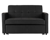 Astoria Sofa Bed - Black Faux Leather