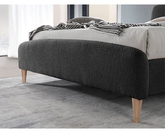 Otley King Bed - Charcoal