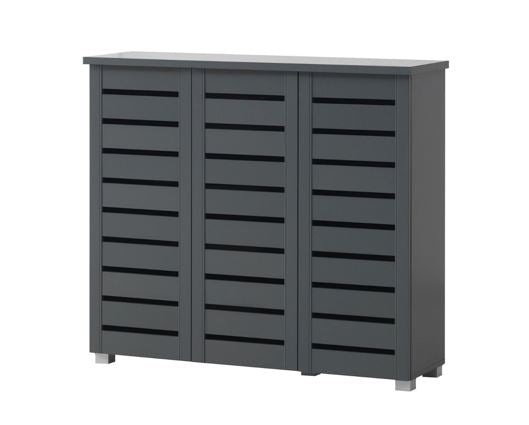 3 Door shoe cabinet