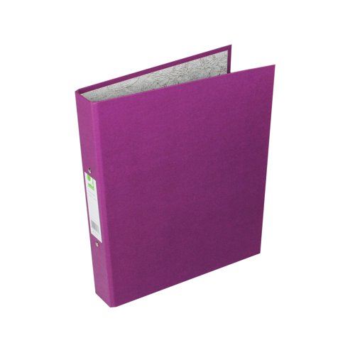 Q-Connect 2 Ring 25mm Paper Over Board Purple A4 Binder (10 Pack) KF01475