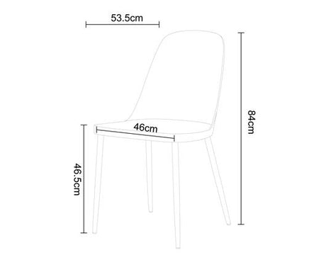 Duo chair, white plastic seat with black metal legs (pair)