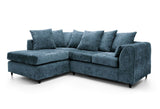 Harriet Left Corner Sofa - Dark Blue