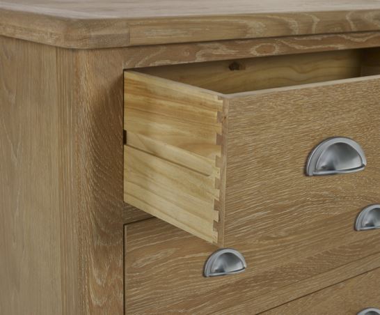 Memphis Limed Oak 3 Drawer Chest