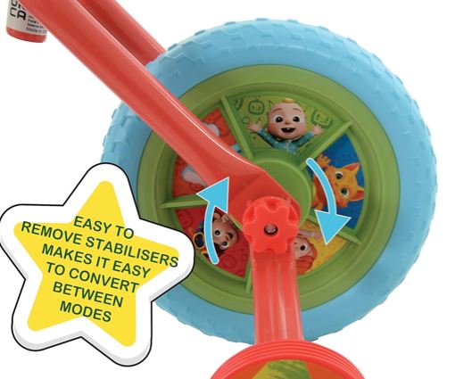 CoComelon 2-in-1 10" Training Bike