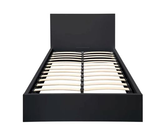 Oslo Double Ottoman Bed - Light Grey