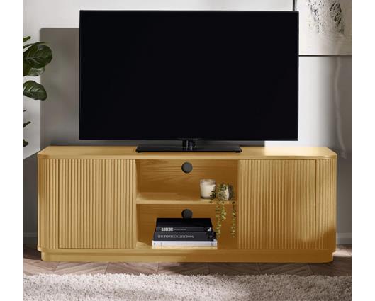 Louis Light Oak Effect Fluted TV Unit Light Oak