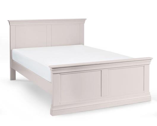 Clermont Bed Light Grey - Double