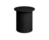 Axel Fluted Side Table - Black