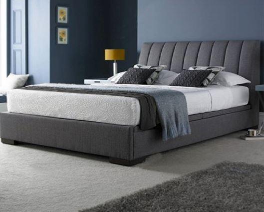 Braunston King Bed Frame-Grey