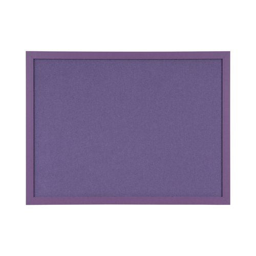 Bi-Office Essentials Purple Fabric Noticeboard Purple Frame 60x45cm FB0469418