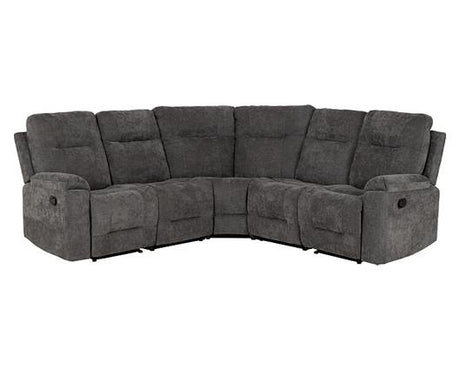 Guildford Corner Recliner Sofa - Grey Fabric