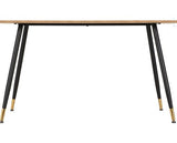 HAMILTON & LUKAS MEDIUM DINING SET (X4 CHAIRS) - MEDIUM OAK EFFECT/EMERALD GREEN VELVET