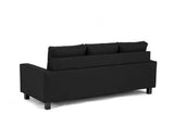 Capri Left Facing Corner Sofa -  Black