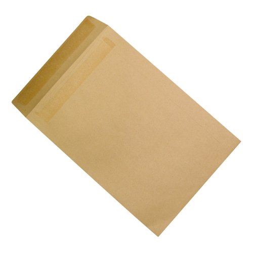 5 Star Office Envelopes Recycled Pocket Peel and Seal 115gsm 381x254mm Manilla (Pack of 250)