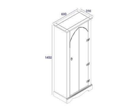 Corona vestry cupboard