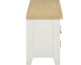 WINDSOR STRAIGHT TV UNIT - IVORY/OAK