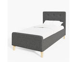 Ashbourne 90cm Ottoman Dark Grey