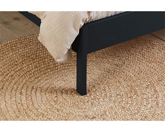 Margot King Rattan Bed - Black