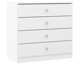 DENVER 3 DOOR WARDROBE BEDROOM SET - WHITE GLOSS