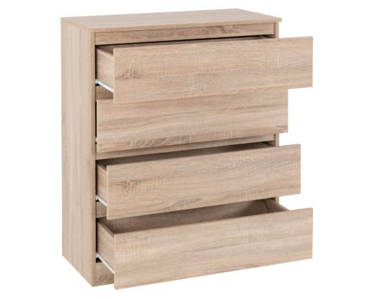 Malvern 4 Drawer Chest - Sonoma Oak Effect
