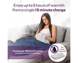 Rechargeable Hot Water Bottle - Grey Faux Fur