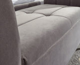 Pettine ottoman storage bench grey